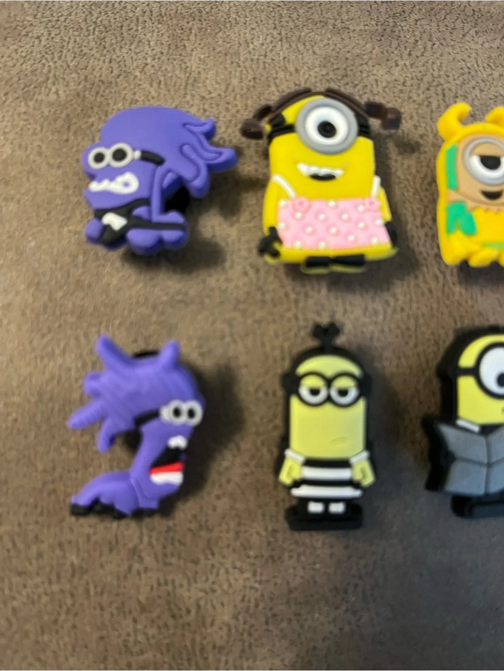Minions Yellow Character Shoe Charms - jibbitz—10 charms
